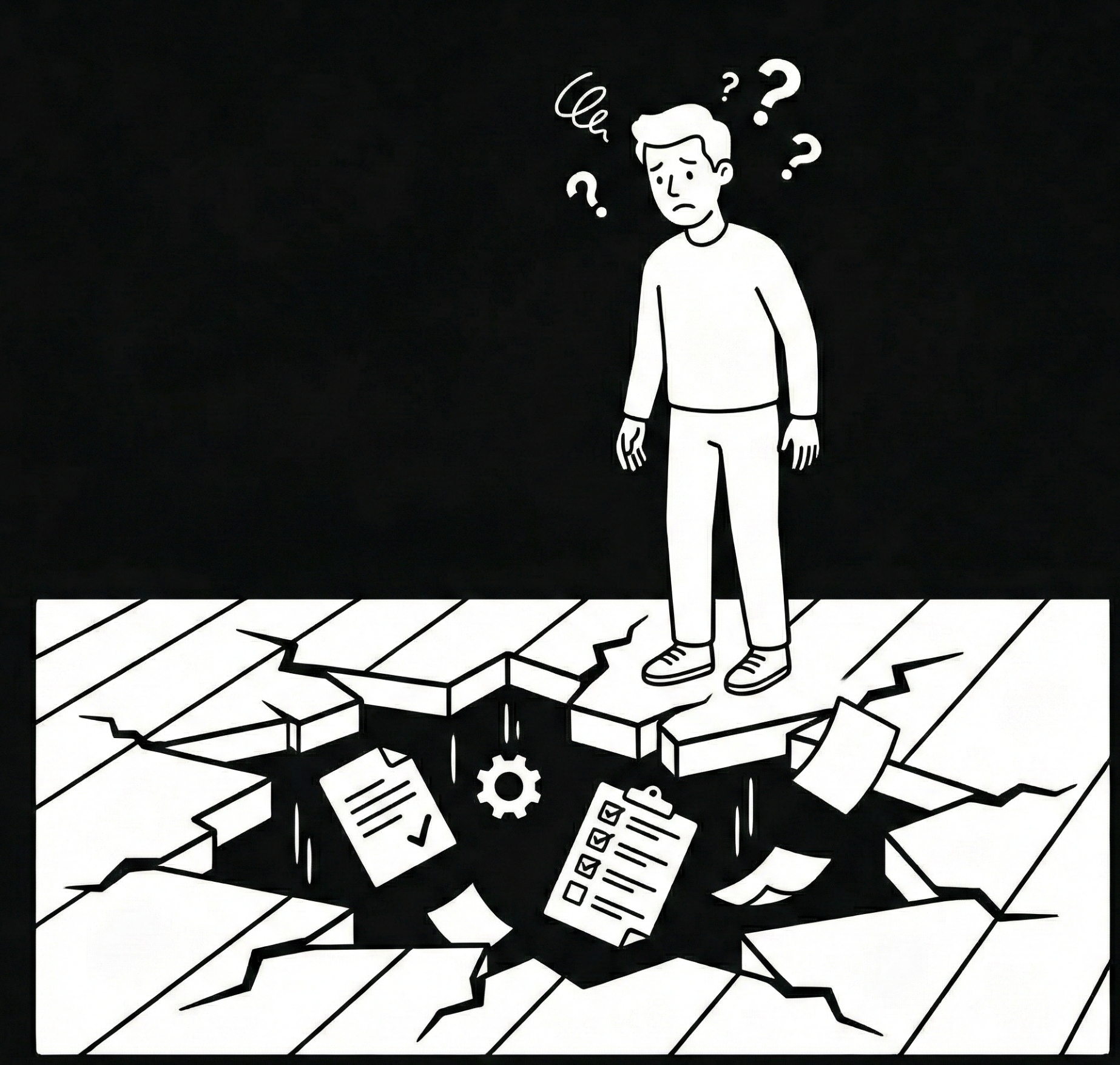 Things fall through the cracks