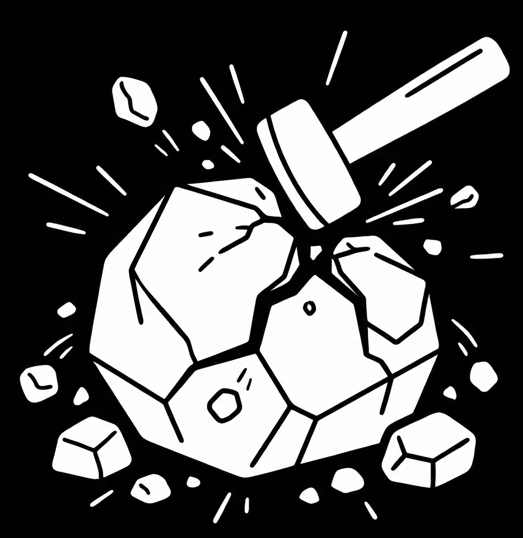 Big rocks don't get broken down